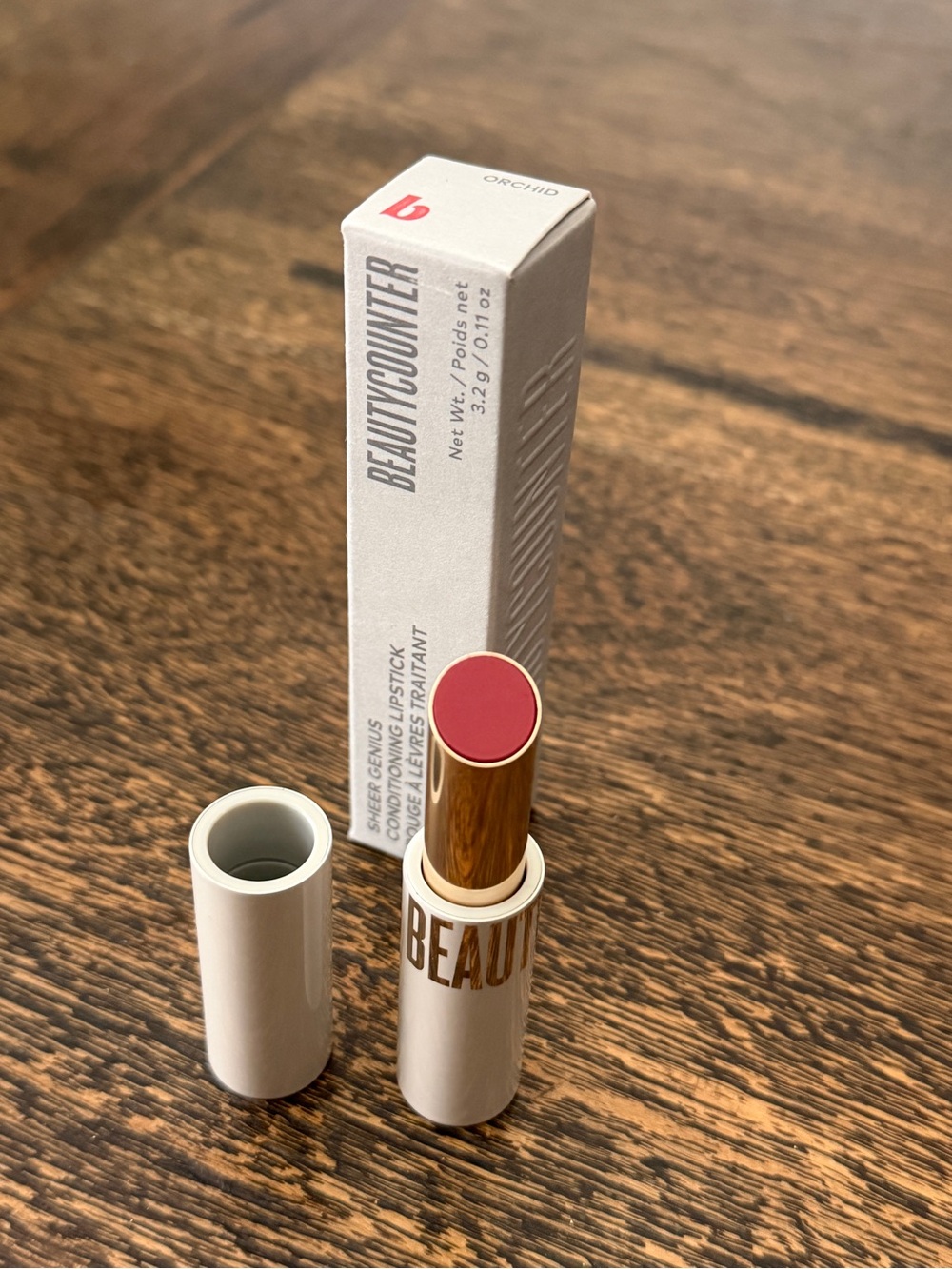 beautycounter Sheer Genius Conditioning Lipstick — Orchid